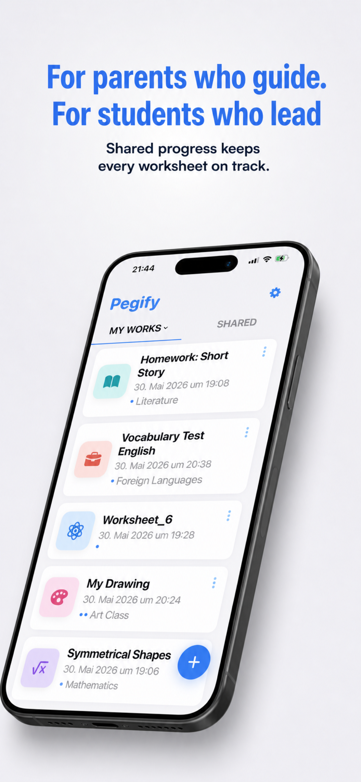 Pegify – Worksheet library overview
